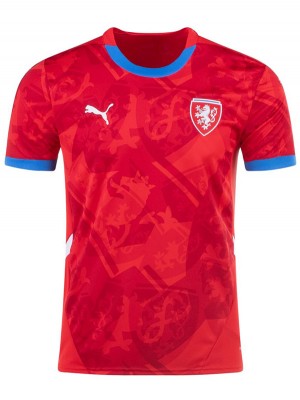 Czech home jersey soccer uniform men's first sportswear football kit top shirt 2024-2025